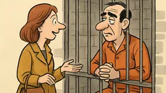 Ανέκδοτο: Μια γυναίκα πάει στη φυλακή