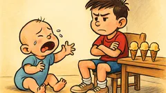 Ανέκδοτο: Ο μπέμπης ζητάει «τλία» παγωτίνια