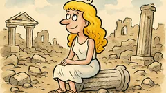 Ανέκδοτο: Τι κάνει ξανθιά στα ερείπια Τροίας;