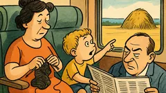 Ανέκδοτο: Στο τρένο ο μικρός ρωτάει
