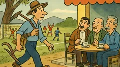 Ανέκδοτο: Στα όρια του Θεσσαλικού κάμπου…