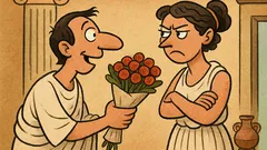 Ανέκδοτο: Αν της πάρεις λουλούδια, κάτι κρύβεις…