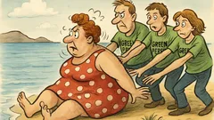 Ανέκδοτο: Στην παραλία, την σπρώχνει η Greenpeace