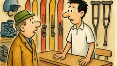 Ανέκδοτο: Σε κατάστημα αθλητικών, τα πάντα για σκι;