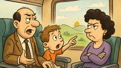 Ανέκδοτο: Μια οικογένεια ταξιδεύει με τρένο