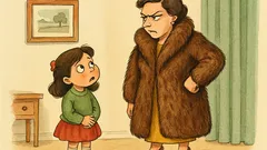 Ανέκδοτο: Η Αννούλα βλέπει τη γούνα της μαμάς