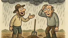 Ανέκδοτο: Δύο γεωργοί μιλούν για τη βροχή