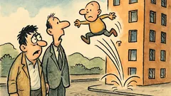 Ανέκδοτο: Βλέπει με φρίκη τύπο να πέφτει