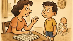 Ανέκδοτο: Μαμά, ο μικρός μου αδερφός έφαγε