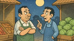 Ανέκδοτο: Δύο μανάβηδες συζητούν για πανσέληνο