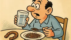 Ανέκδοτο: Τρως φακή; Μην πιεις νερό!
