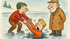 Ανέκδοτο: Ήταν δύο φίλοι στο πατινάζ