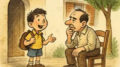 Ανέκδοτο: Ο Τοτός γυρίζει από εξετάσεις αισιόδοξος