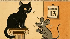 Ανέκδοτο: Μεγάλη γκαντεμιά μαύρη γάτα Παρασκευή 13;