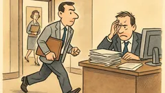 Ανέκδοτο: Μπαίνει υπάλληλος με ντοσιέ…