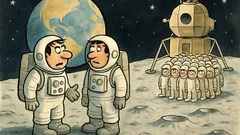 Ανέκδοτο: Τι είναι δύο Ηρακλειώτες στο φεγγάρι;