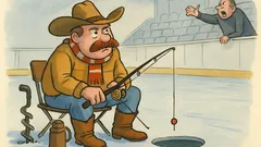 Ανέκδοτο: Ένας Τεξανός πάει για ψάρεμα σε πάγο