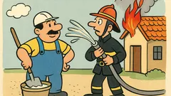 Ανέκδοτο: Τι ανάβει όταν του ρίχνεις νερό;