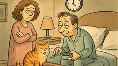 Ανέκδοτο: Ξυπνάμε στις 3 για τη γάτα;