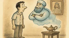 Ανέκδοτο: Βρίσκει λυχνάρι, το τρίβει και… τζίνι!