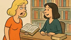 Ανέκδοτο: Μια ξανθιά στη βιβλιοθήκη ζητάει…