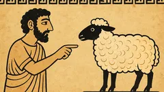 Ανέκδοτο: Τι είναι άσπρο και κάνει «μπεε»;