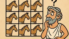 Ανέκδοτο: Πώς χωρούν 10 άλογα σε 9;