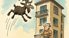 Ανέκδοτο: Τι βρίσκει ένας τράγος που πέφτει;