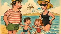 Ανέκδοτο: Ζευγάρι Λαρισαίων πάει στη Μύκονο