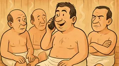 Ανέκδοτο: Μια παρέα αντρών στη σάουνα…