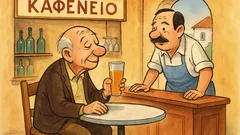 Ανέκδοτο: Ένας 70άρης πάει στο καφενείο