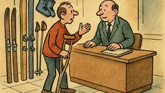 Ανέκδοτο: Σε κατάστημα αθλητικών ειδών…