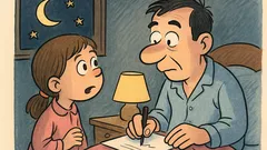 Ανέκδοτο: «Μπαμπά, γράφεις στο σκοτάδι;»