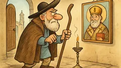 Ανέκδοτο: Μπαίνει τσοπάνης στην εκκλησία...