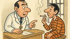 Ανέκδοτο: Καπνίζεις πολύ, κρατούμενε! Αργός θάνατος;