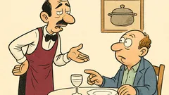 Ανέκδοτο: Έχω γλώσσα μοσχαρίσια, λέει το γκαρσόνι