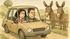 Ανέκδοτο: Οδηγεί ένα αντρόγυνο μετά από καβγά