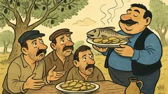 Ανέκδοτο: Νοικοκύρης τάζει μπακαλιάρο με πατάτες