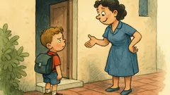 Ανέκδοτο: Ο Κωστάκης γυρνάει πρώτη μέρα σχολείο