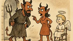 Ανέκδοτο: Ο διάβολος γυρίζει στο σπίτι…