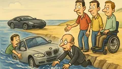 Ανέκδοτο: Ο Σημίτης με BMW στη θάλασσα