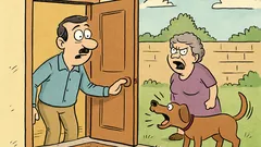 Ανέκδοτο: Η πεθερά γαβγίζει στην αυλή