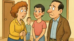 Ανέκδοτο: Πάει ο μπαμπάς στο σχολείο…