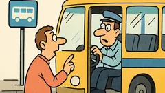 Ανέκδοτο: Μπαίνει σε μια στάση ένας τύπος