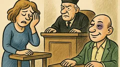 Ανέκδοτο: Στο δικαστήριο ζητάει διαζύγιο…