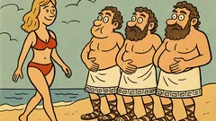 Ανέκδοτο: Βλέπουν μπικίνι; Ρουφάνε το στομάχι!