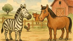 Ανέκδοτο: Μια ζέβρα πάει σε αγρόκτημα