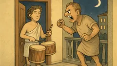 Ανέκδοτο: Ένας ντράμερ παίζει ντραμς στις 3