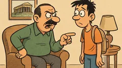 Ανέκδοτο: Ένας πατέρας πάει στο γυμνάσιο…