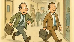 Ανέκδοτο: Οι αργοπορημένοι δεξιά, οι φεύγοντες αριστερά